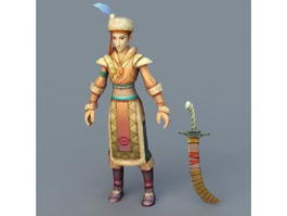 Medieval Persian Warrior 3d preview