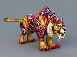 Armored Mount Tiger 3d model preview