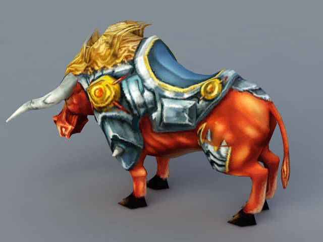 Armored Rhino 3d rendering