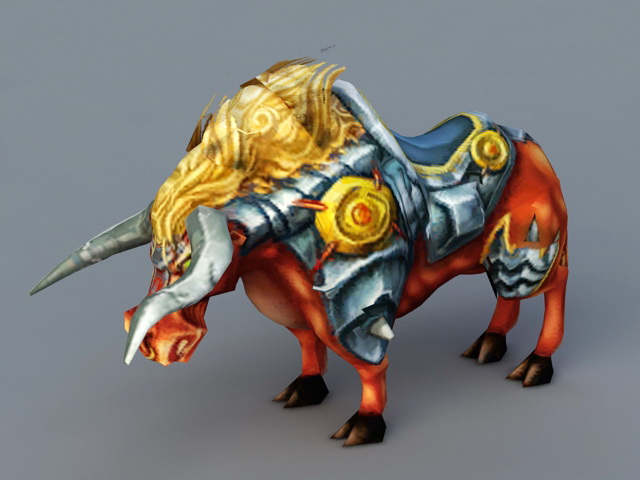 Armored Rhino 3d rendering
