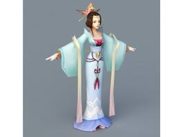 Tang Dynasty Dancer Woman 3d preview
