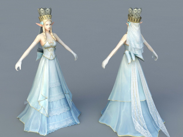 Elf Queen 3d rendering