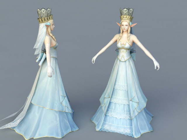 Elf Queen 3d rendering