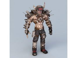 Steampunk Humanoid Monster 3d model preview