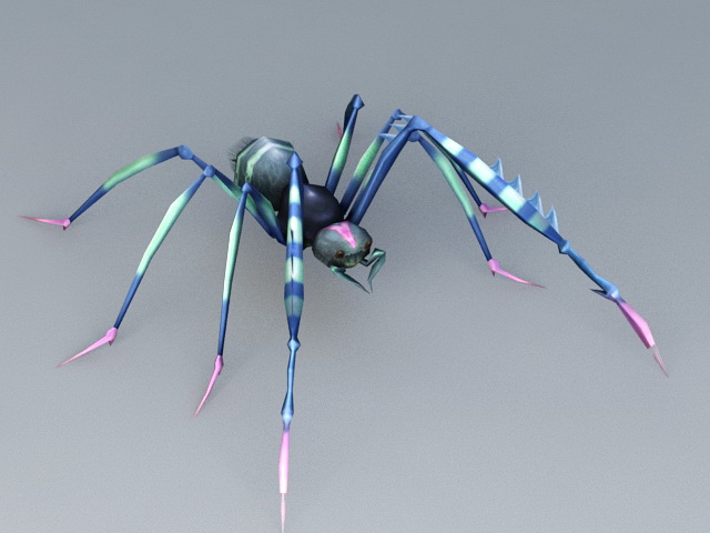 Long Leg Spider 3d model preview. 