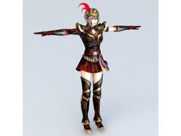 Dynasty Warriors Girl 3d model preview