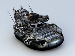 Future Hovercraft 3d model preview