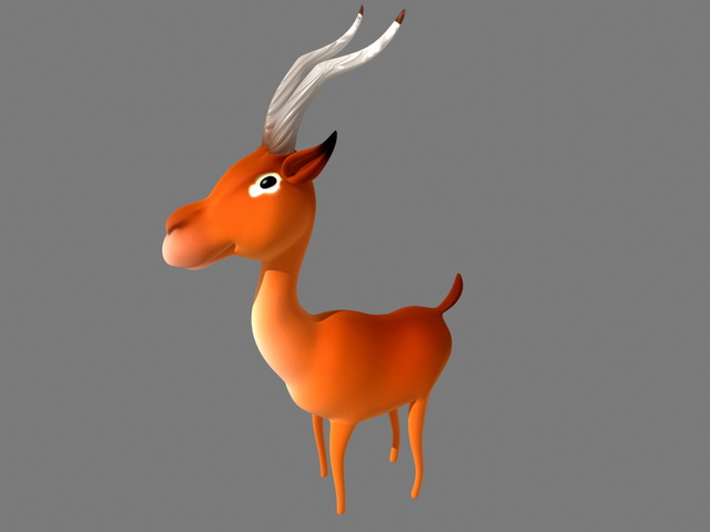 Impala Animal 3d rendering