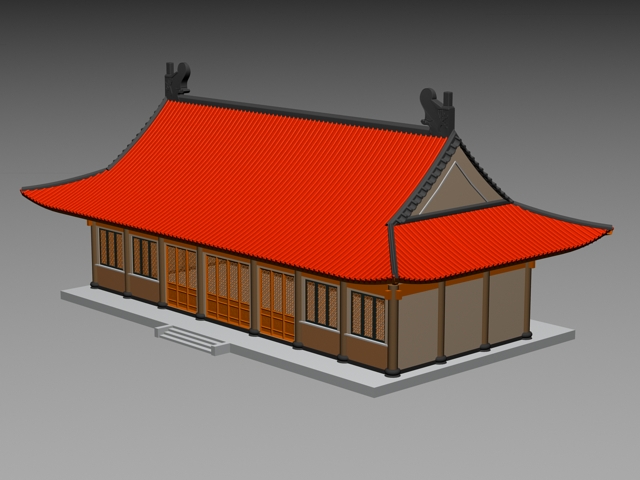 Chinese Palace 3d rendering