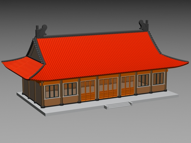 Chinese Palace 3d rendering
