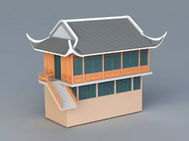 Old Store Building 3d model preview