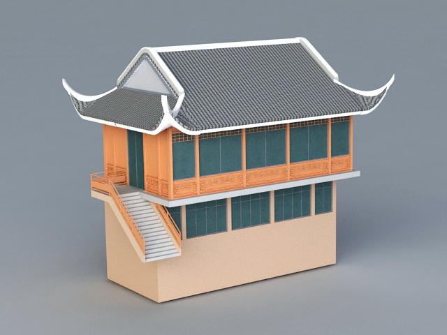 Old Store Building 3d rendering