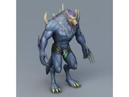 Werewolf Soldier 3d model preview