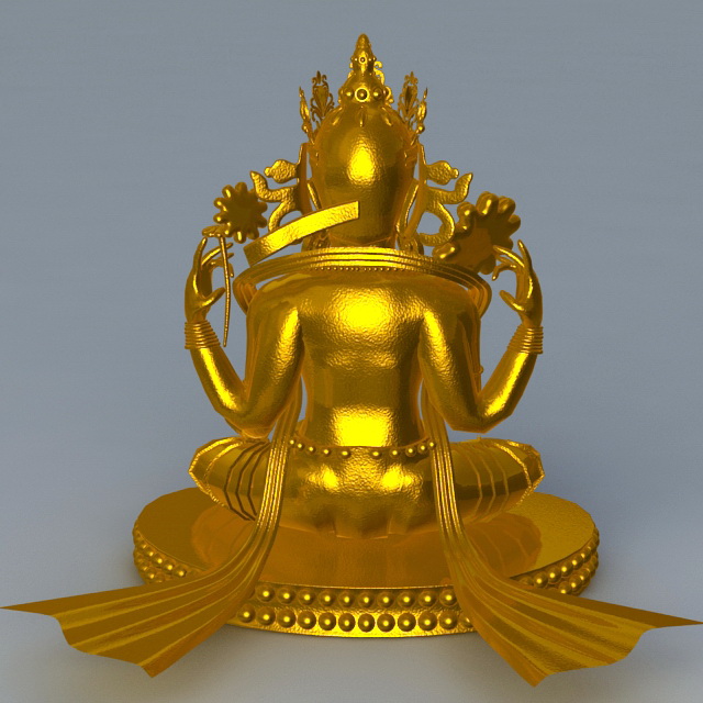 Thai Religious Statue 3d rendering