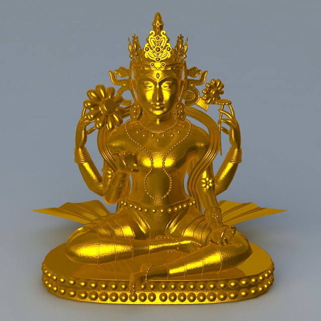 Thai Religious Statue 3d rendering