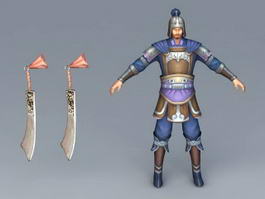 Ancient Chinese Soldier Concept 3d model preview