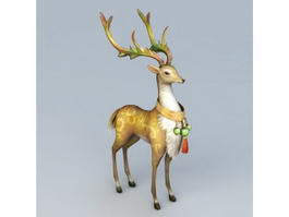 Christmas Deer 3d model preview