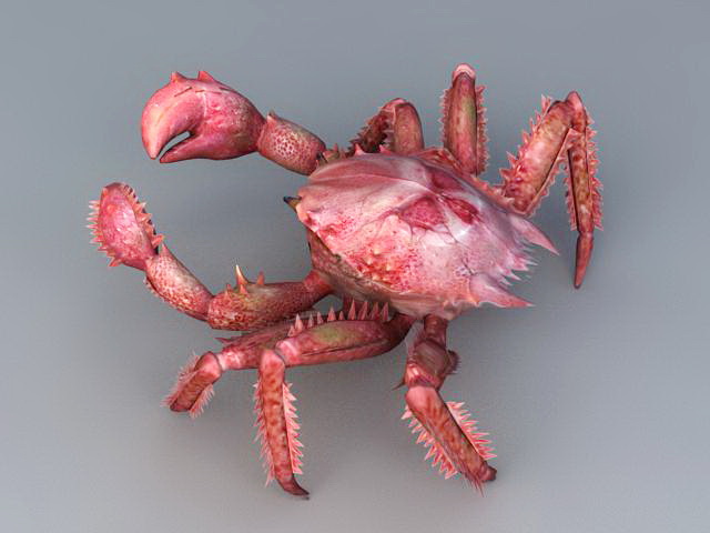 Red King Crab 3d rendering