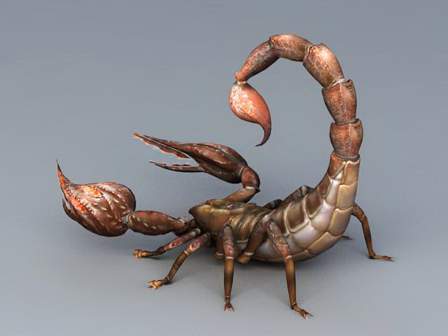 Desert Scorpion 3d rendering