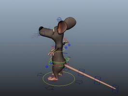 Mouse Cartoon Character 3d model preview