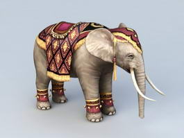 Persian Elephant 3d model preview
