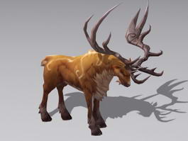 Stag Deer 3d model preview