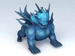 Magic Lion Statue 3d model preview