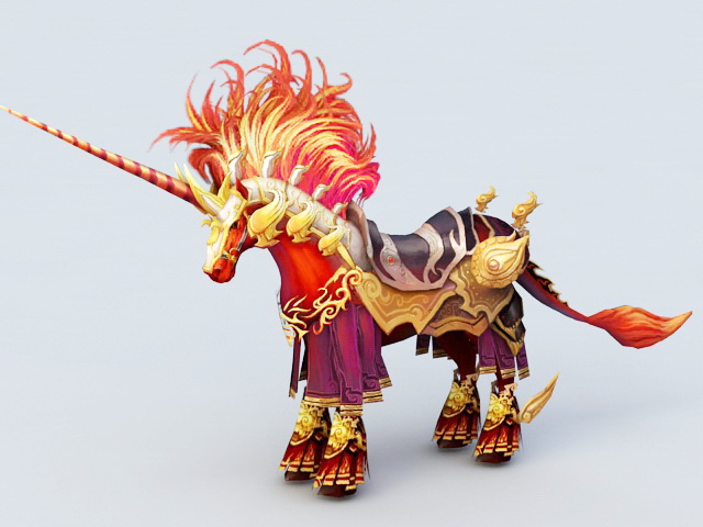 Unicorn Mount 3d rendering