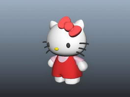 Hello Kitty 3d model preview