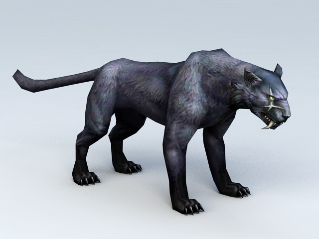 Black Panther Animal 3d model - CadNav