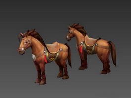 Battle Horse 3d model preview