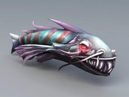 Fish Sea Monster 3d model preview
