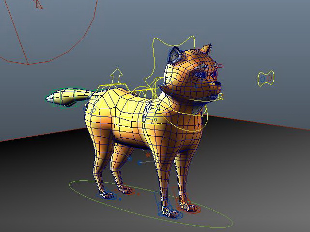 Anime Fox Animal 3d rendering