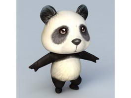 Cartoon Anime Panda 3d model preview