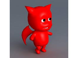 Animated Little Devil 3d model preview