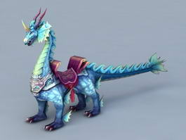 Lion Dragon Creature 3d model preview