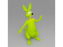 Kangaroo Cartoon 3d model preview