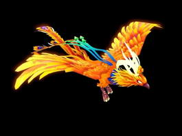Animated Phoenix 3d model preview