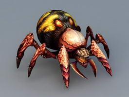 Fire Spider 3d model preview