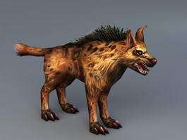 African Wild Dog 3d model preview