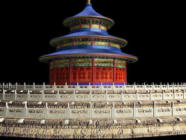 Hall of Prayer for Good Harvests Beijing 3d rendering