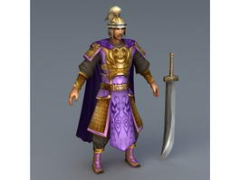 Ming Dynasty Soldier 3d model preview