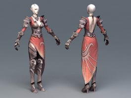 High Elf Female Art 3d model 3ds Max files free download - CadNav