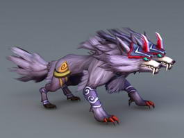 Two Headed Wolf 3d model preview