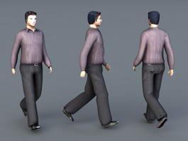 Man Walking 3d model preview