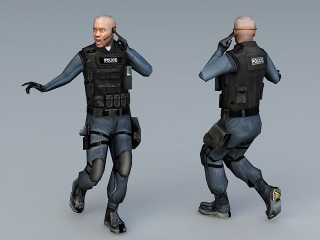SWAT Special Agent 3d rendering