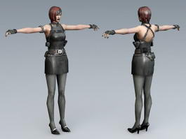 Resident Evil Ada Wong 3d model preview