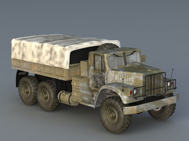 Russian Kraz Truck 3d rendering
