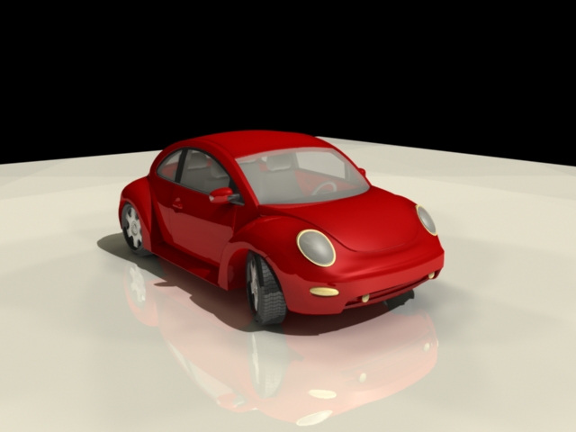 Volkswagen Beetle Classic VW Bug 3d rendering