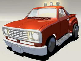 Dodge Pickup Truck Cartoon 3d preview
